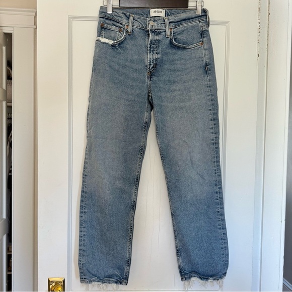 Agolde Kye Mid Rise Straight Crop Jeans - Picture 11 of 14